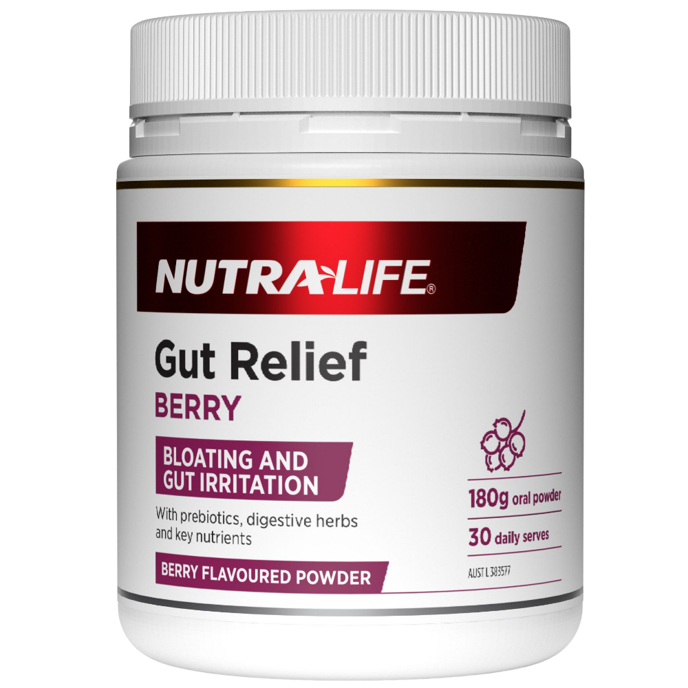 Nutra-Life Gut Relief Berry Powder 180g