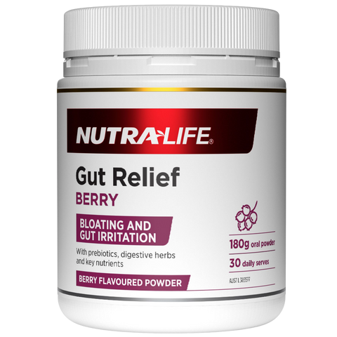 Nutra-Life Gut Relief Berry Powder 180g