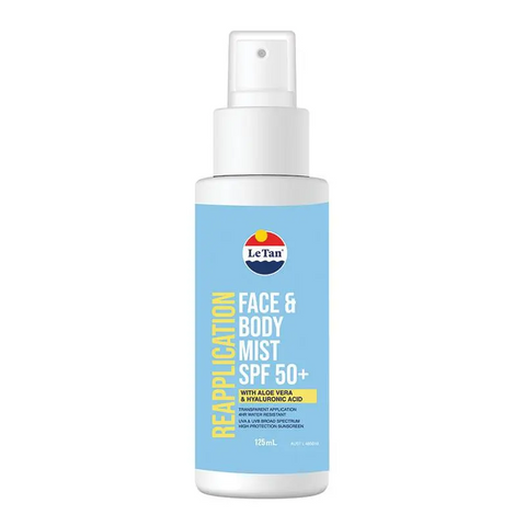 Le Tan Reapplication Face & Body Mist SPF50+ 125mL