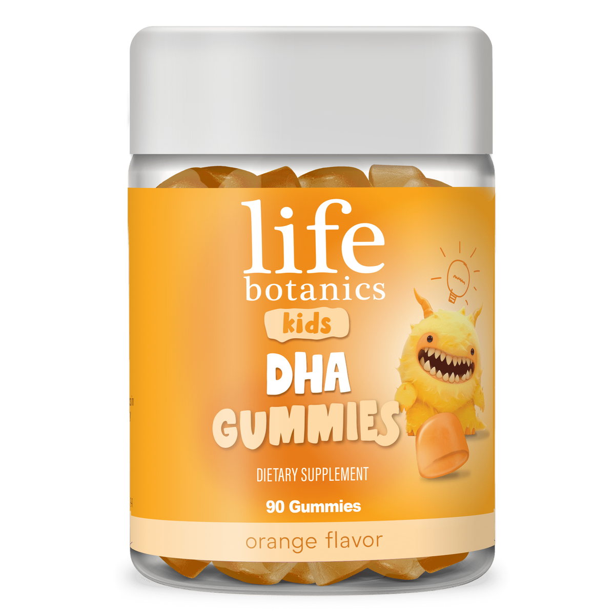 Life Botanics Kids DHA Gummies Orange Flavour 90 Pastiles