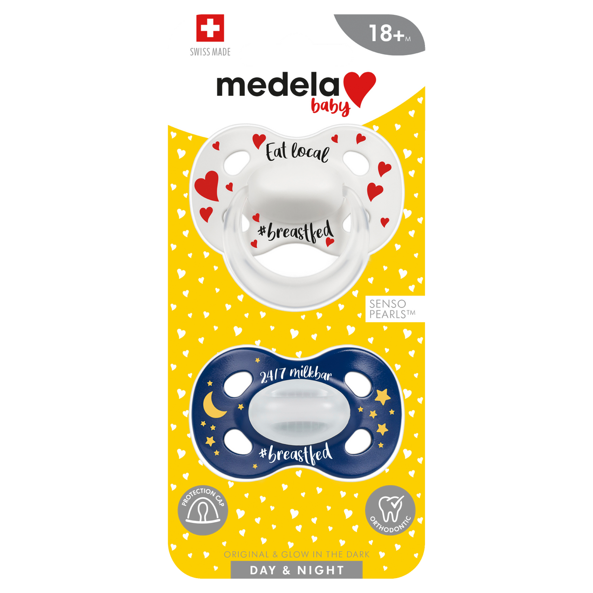 Medela Day & Night Soother Duo Unisex 18+ Months