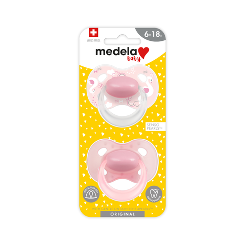Medela Baby Soother CLASSIC Original Duo Pink 6-18 Months