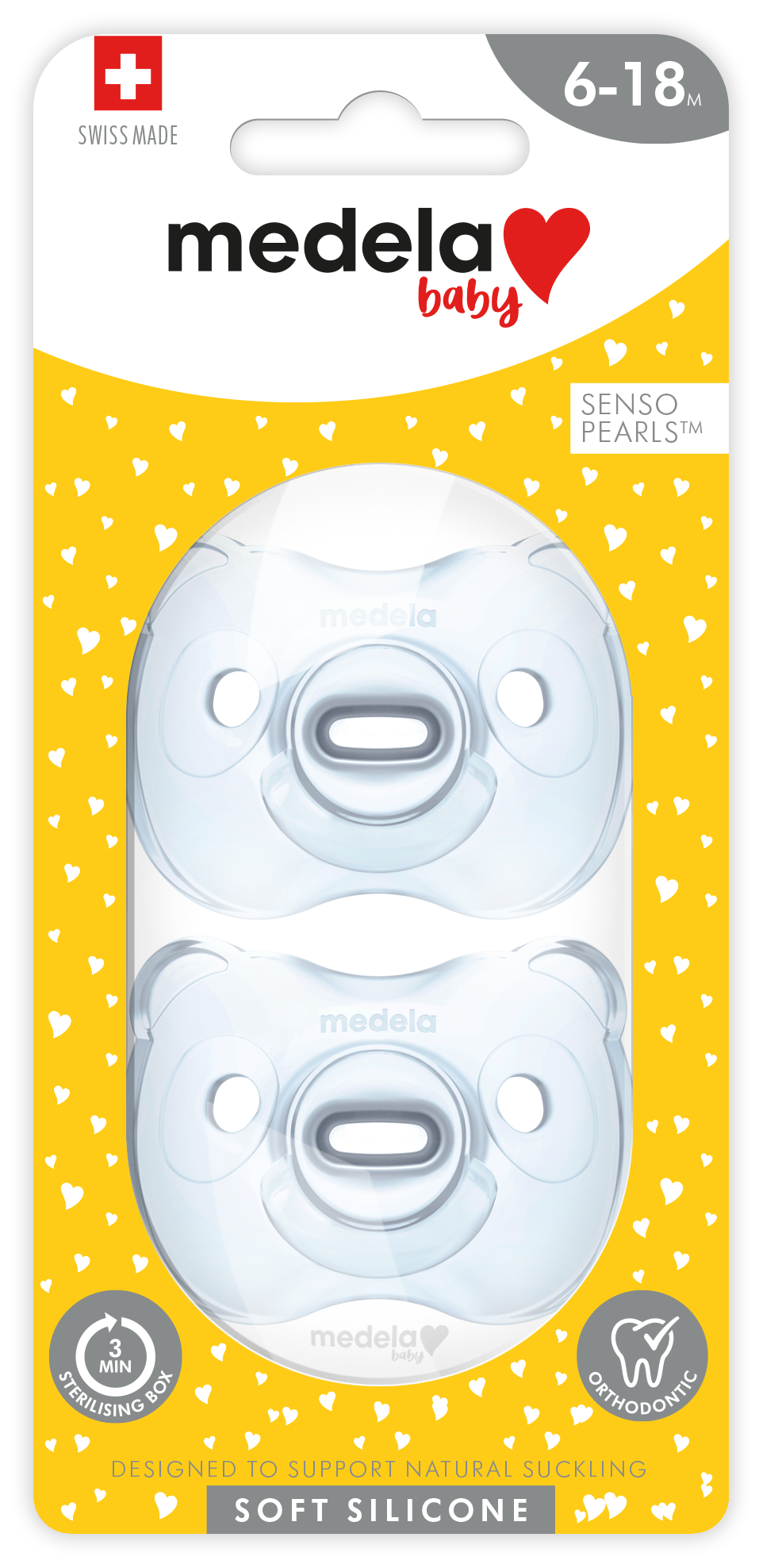 Medela Soft Silicone Duo Soothers 6-18 Months (Assorted)