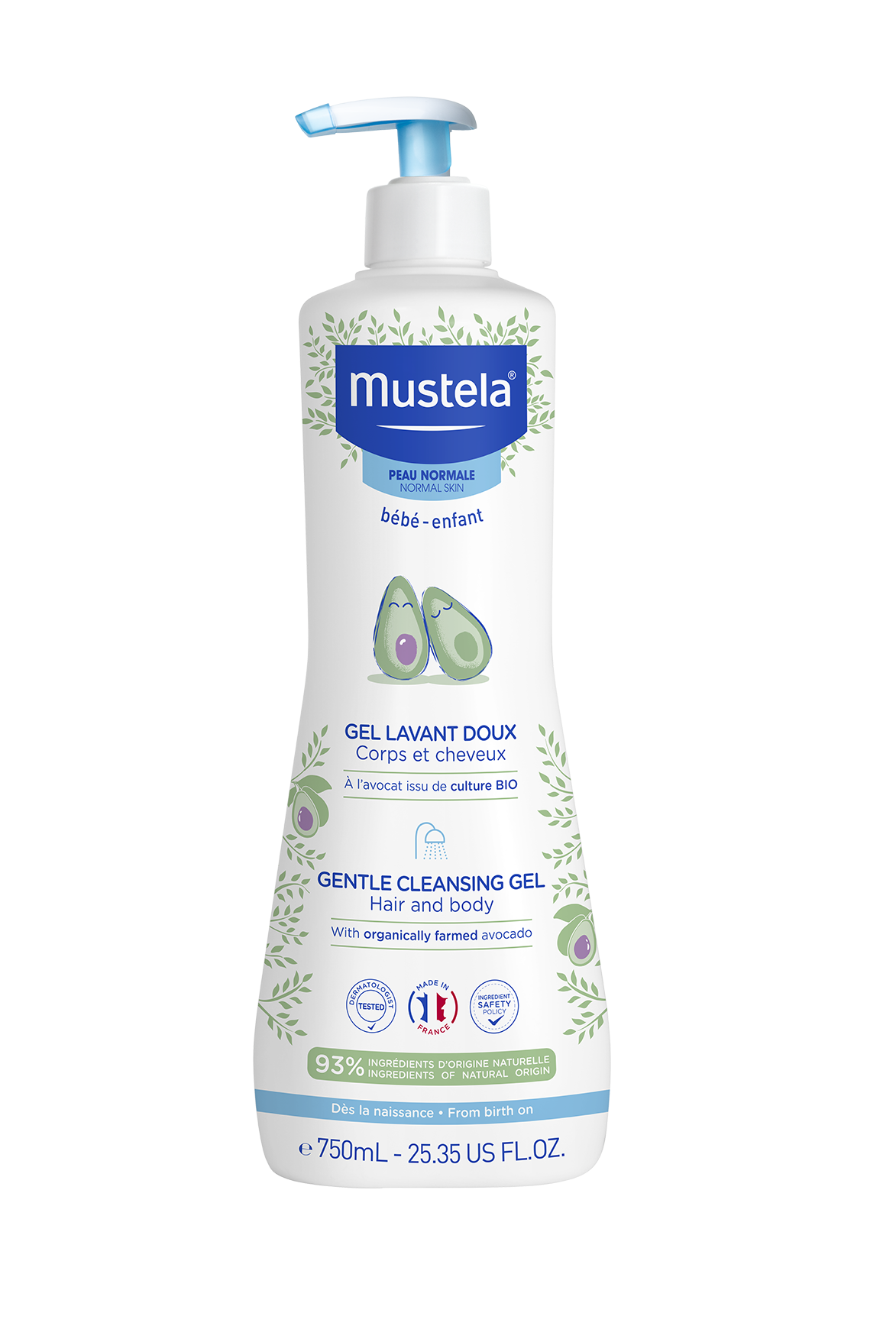 Mustela Gentle Cleansing Gel 750mL (HAIR & BODY)
