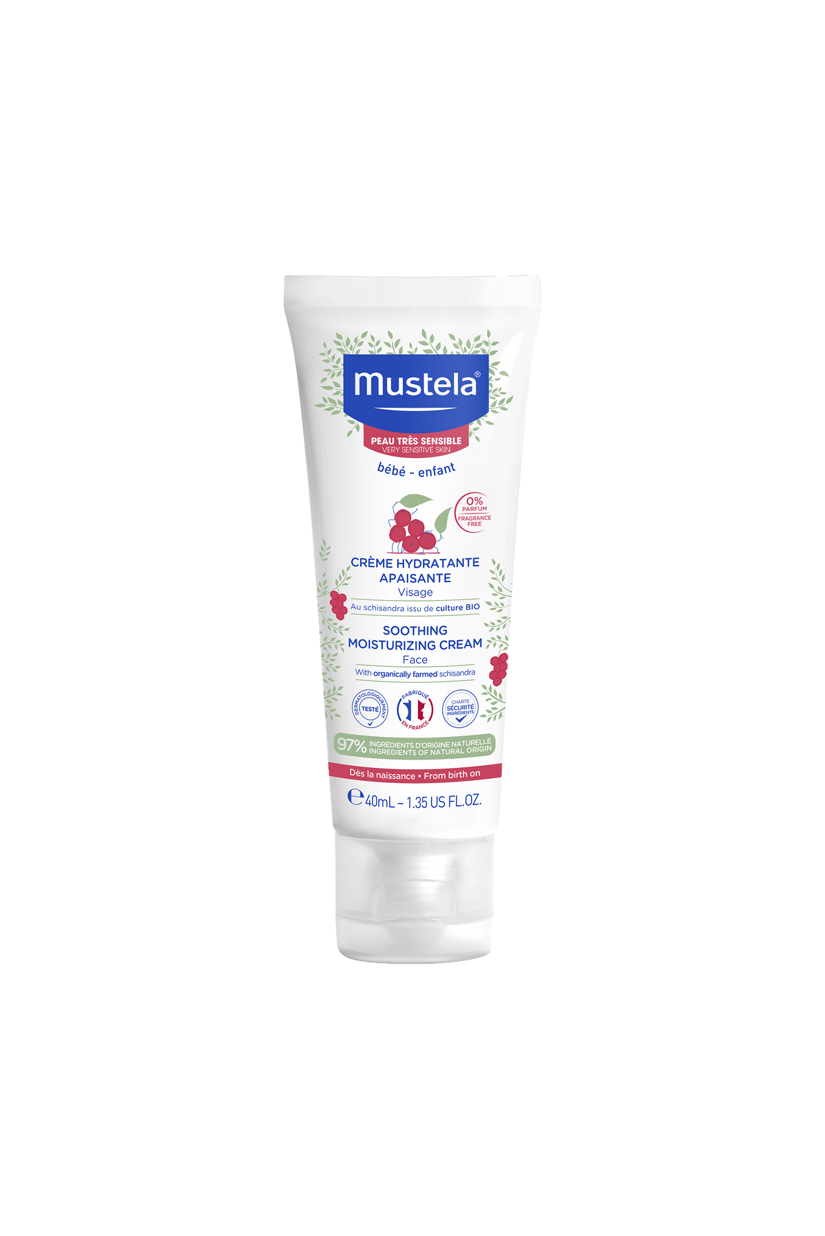 Mustela Soothing Moisturising Face Cream 40mL