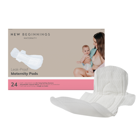 New Beginnings Leak-Proof Maternity Pads 24 Pack