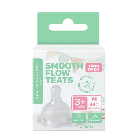 New Beginnings Smooth Flow Teats Twin Pack
