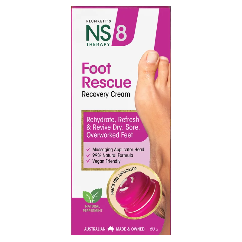 Plunkett's NUTRI SYNERGY 8 NS 8 Foot Rescue Massage Applicator 60g