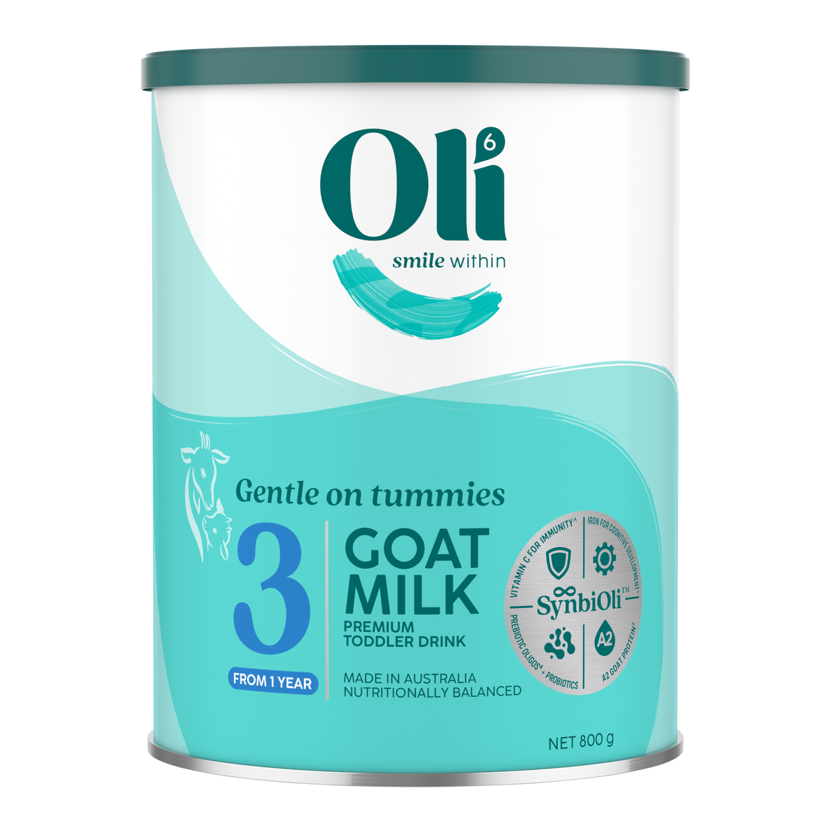 Oli6 Stage 3 Premium Goat Milk Toddler Formula 800g