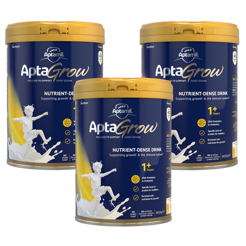 AptaGrow Nutrient-Dense Milk Drink From 1+ Years 3 x 900g - Special Bundle