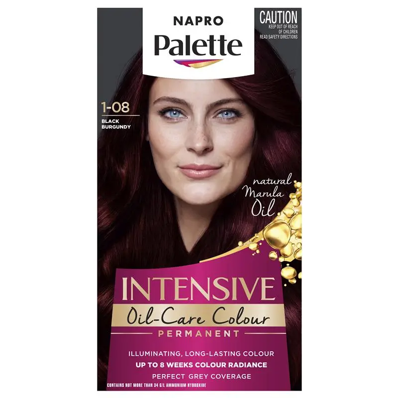 Napro Palette by Schwarzkopf Hair Colour 1-08 Black Burgundy