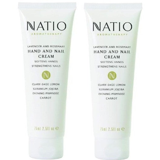 Natio Lavender & Rosemary Hand & Nail Cream 2 x 75mL - Special Bundle