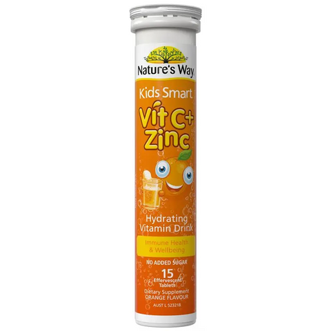Nature's Way Kids Smart Vit C + Zinc 15 Effervescent Tablets