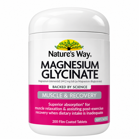 Nature's Way Magnesium Glycinate 200 Tablets