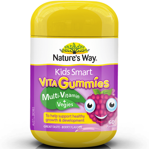 Nature's Way Kids Smart Vita Gummies Multi Vitamin & Vegies 60 Gummies (Expiry 10/2024)