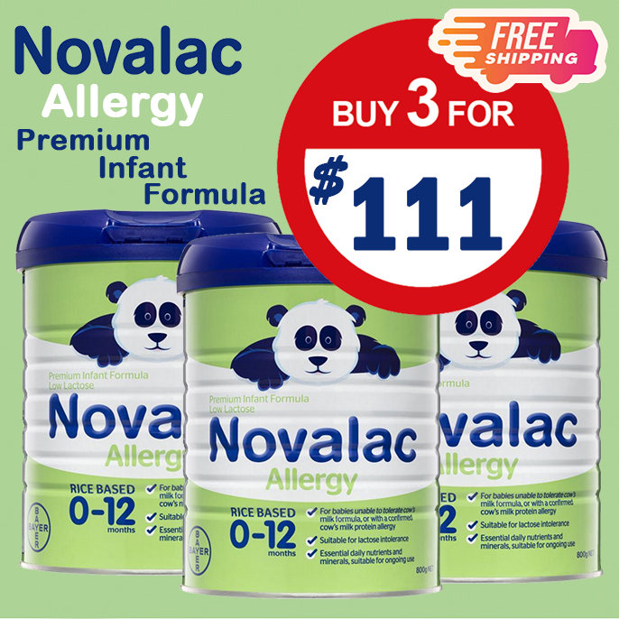 Novalac Allergy Premium Infant Formula 3 x 800g - Special Bundle (Expiry 06/2026)