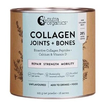 Nutra Organics Collagen Joints + Bones Unflavoured 225g