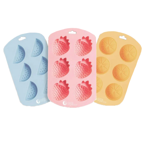 Nutra Organics Gummie Fruit Shaped Gummy Moulds 3 Pack