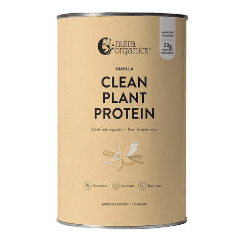 Nutra Organics Clean Protein Vanilla 500g
