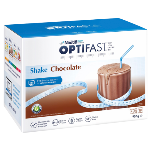 OPTIFAST VLCD Shake Chocolate - 18 Pack 53g Sachets