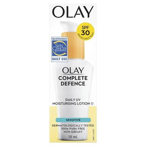 Olay Complete Defence Daily UV Moisturising Lotion Sensitive SPF 30 75mL