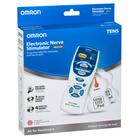 Omron TENS Therapy Device HV-F127 Electronic Nerve Stimulator