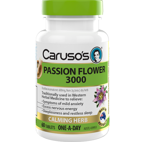 Caruso's Natural Health Passion Flower 3000 60 Tablets
