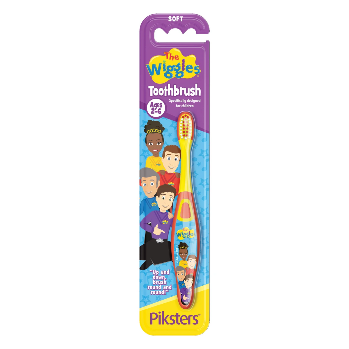 Piksters The Wiggles Toothbrush Soft 2-6 Years 1 Pack