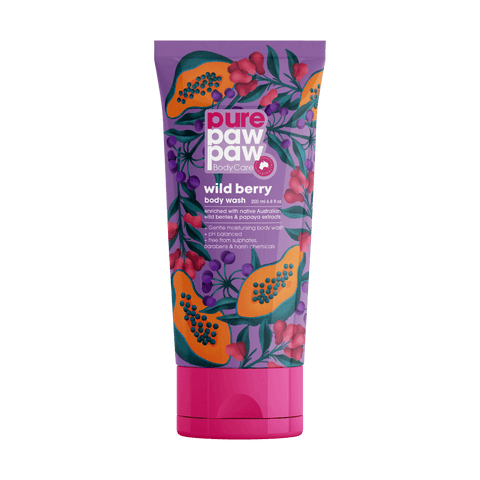 Pure Paw Paw Body Care Wild Berry Body Wash 200mL