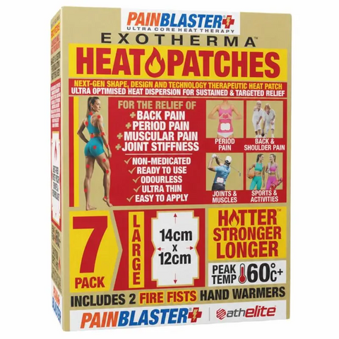 Pain Blaster Exotherma Heat Patches LARGE 14cm x 12cm 7 Pack