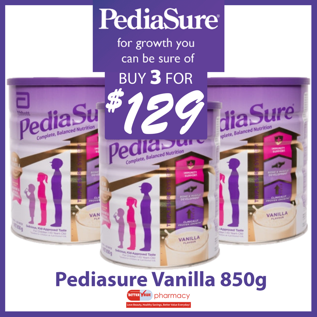 Pediasure Vanilla 3 x 850g - Special Bundle