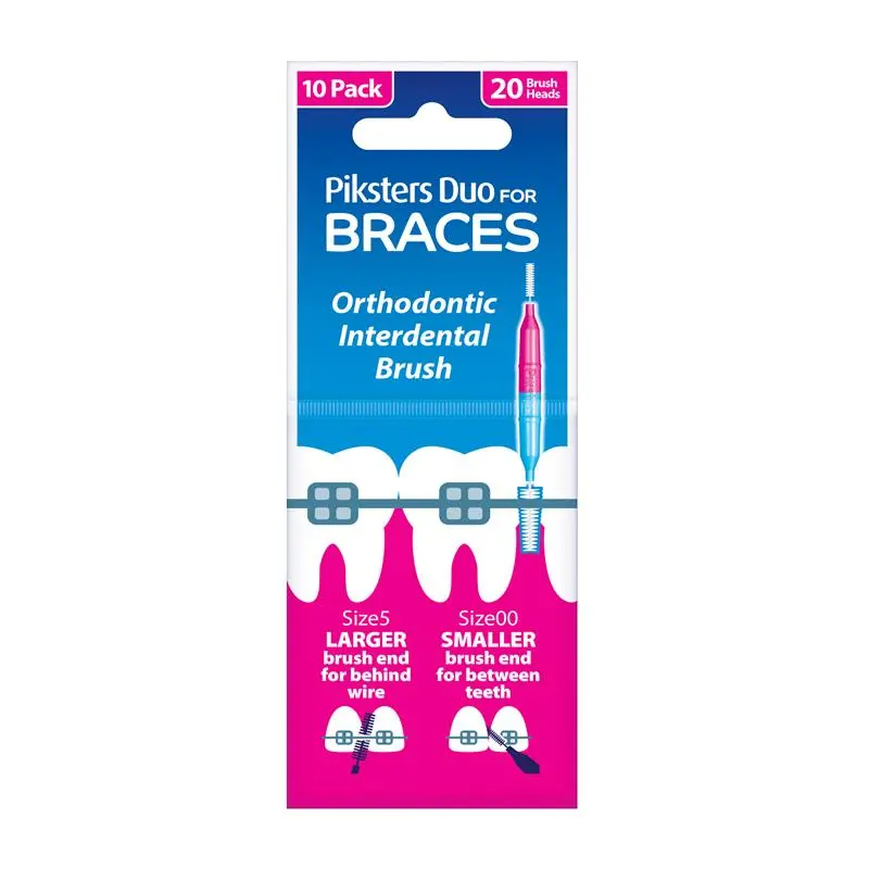 Piksters Interdental Brushes Braces 10 Pack