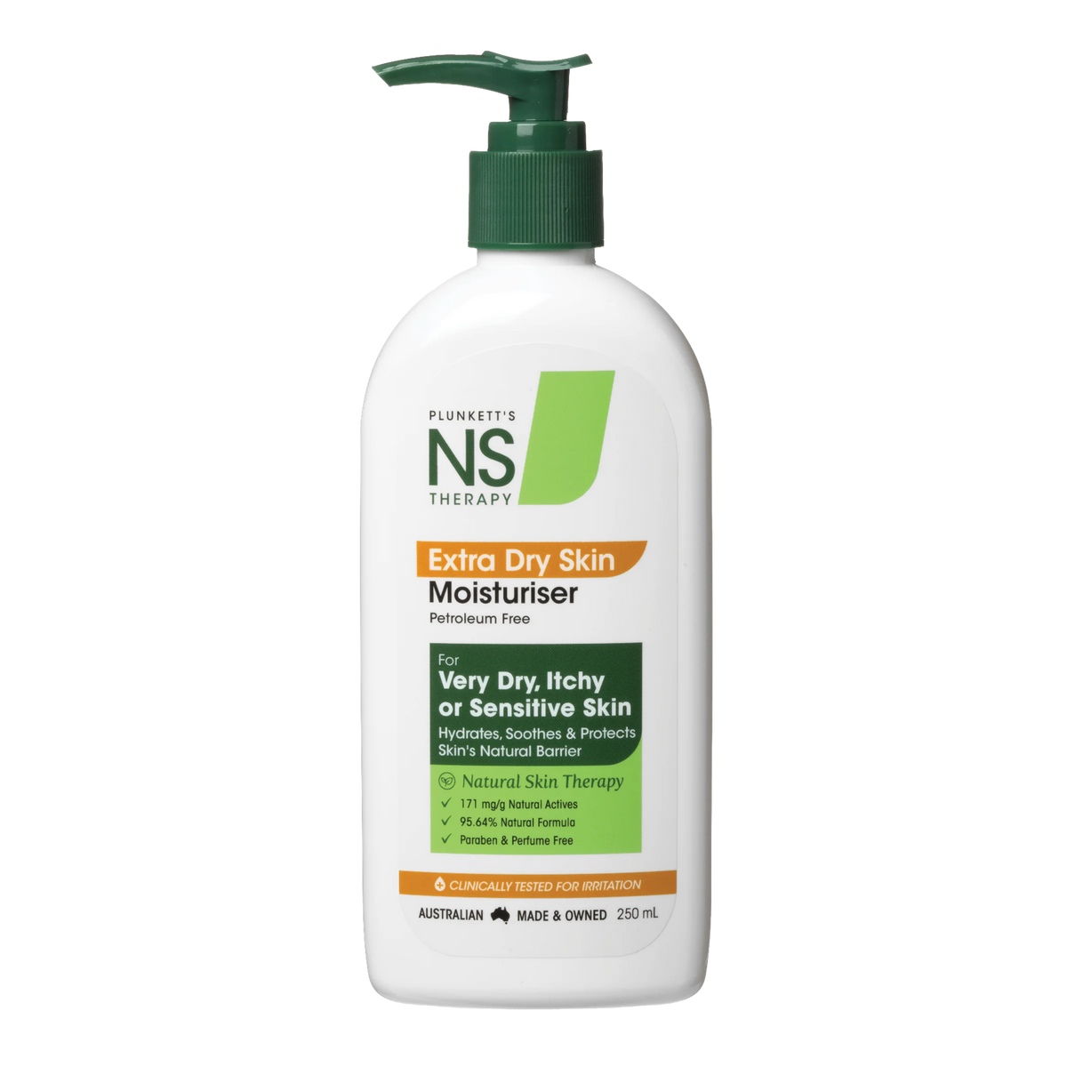 Plunkett's NUTRI SYNERGY NS Extra Dry Skin Moisturiser Pump 250mL
