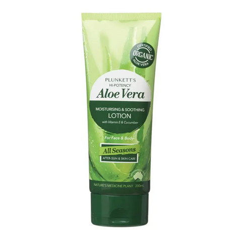 Plunkett's Hi-Potency Aloe Vera Soothing & Hydrating Moisturiser Lotion 200mL