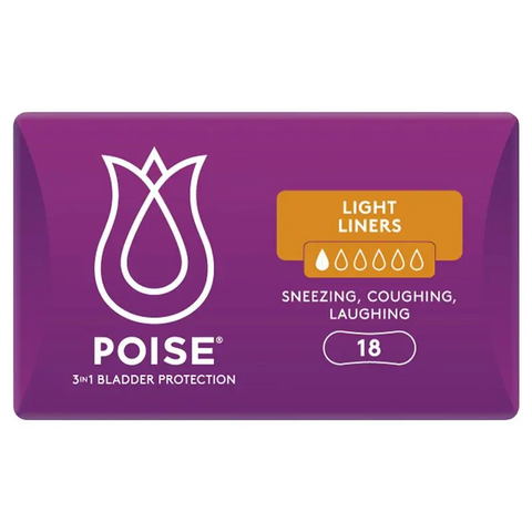 Poise Incontinence Liners Light 18 Pack