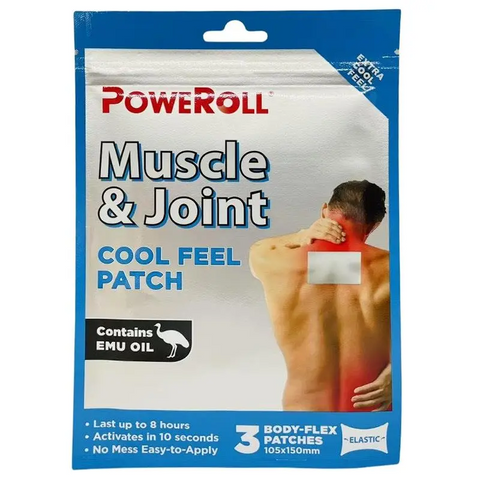 Poweroll Muscle & Joint Cool Patch 3 Pack