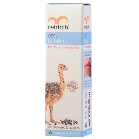 Rebirth Emu Lip Balm with Grape Seed & Acai Berry 3.7g