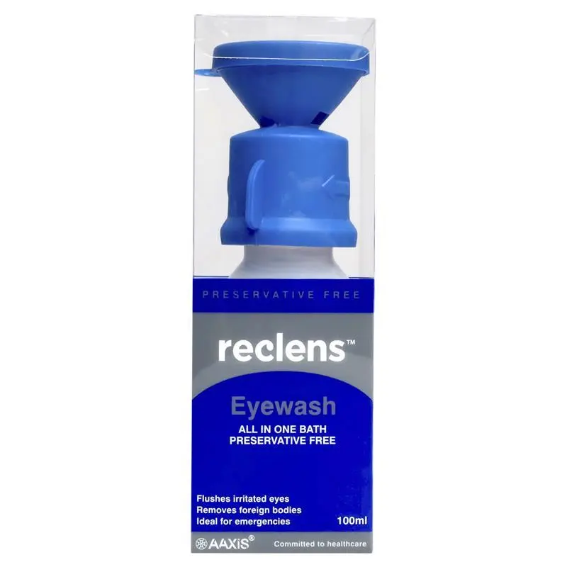 Reclens Eyewash with Eye Cup 100mL