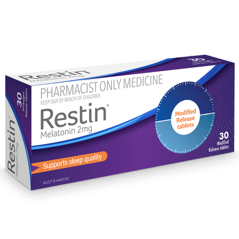 Restin Melatonin 2mg 30 Tablets (S3) (Limit of ONE per Order)