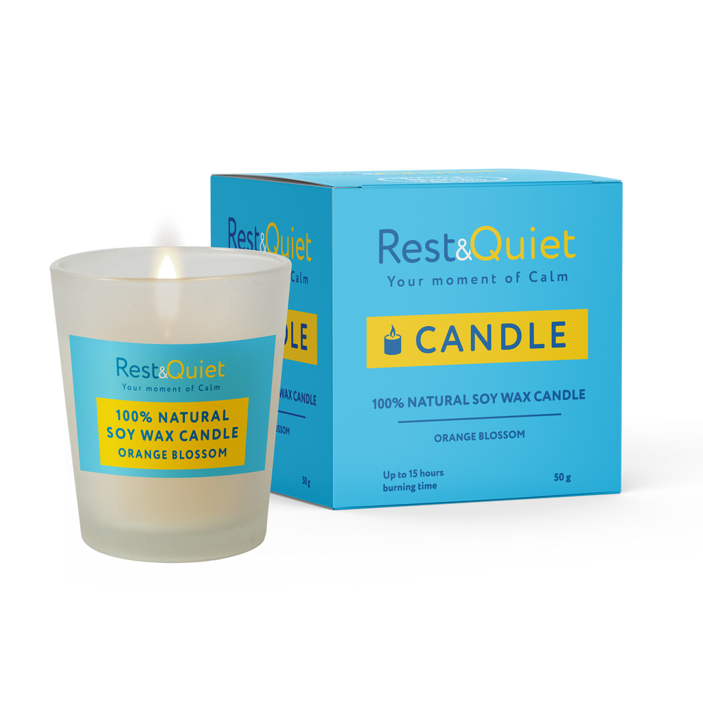 Martin & Pleasance Rest & Quiet 100% Natural Soy Wax Candle Orange Blossom 50g