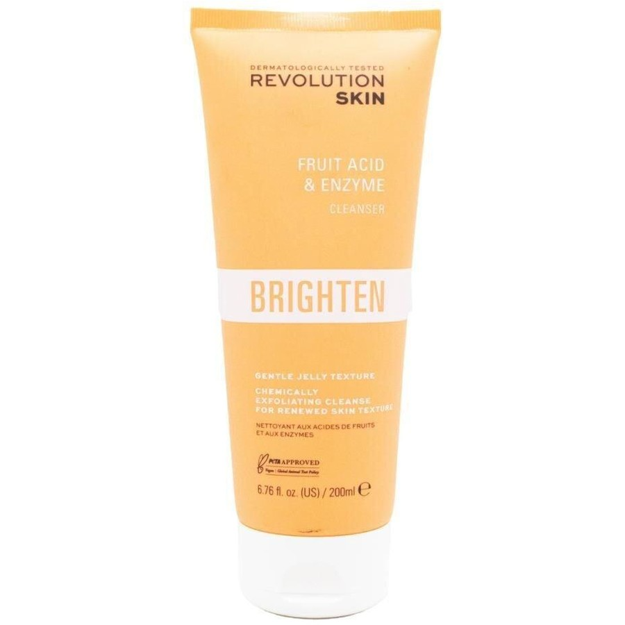Revolution Skin Fruit Acid and Enzyme Brightening Cleanser 200mL