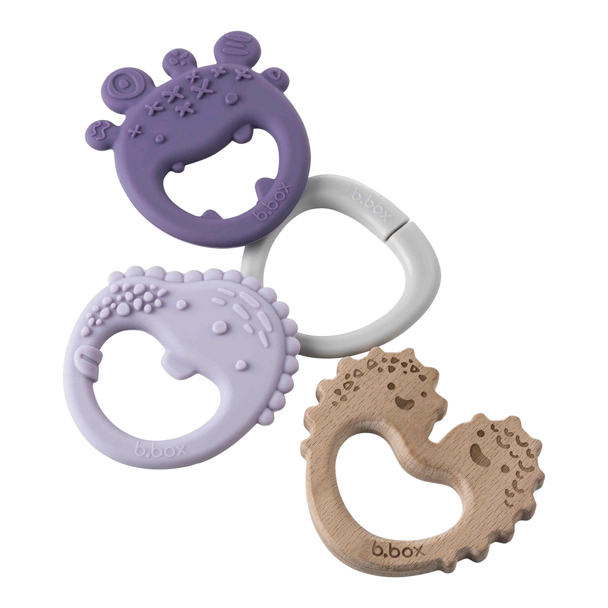 B.Box Trio Teether Peony