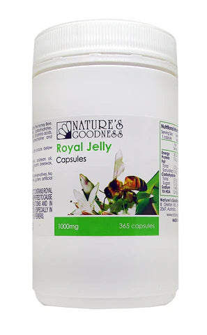 Nature's Goodness Royal Jelly 1000mg 365 Capsules (Ships June)