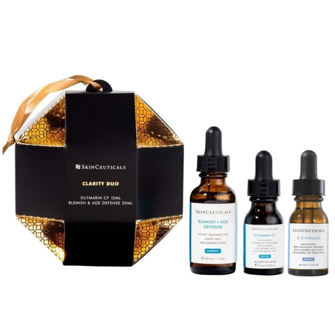 SkinCeuticals Clarity Duo Bauble Set + C E Ferulic Vitamin C Serum 15mL - Special Bundles