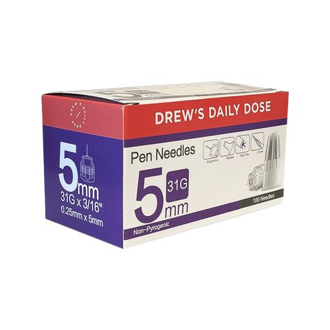 Drew's Daily Dose Pen Needles 100 Pack
