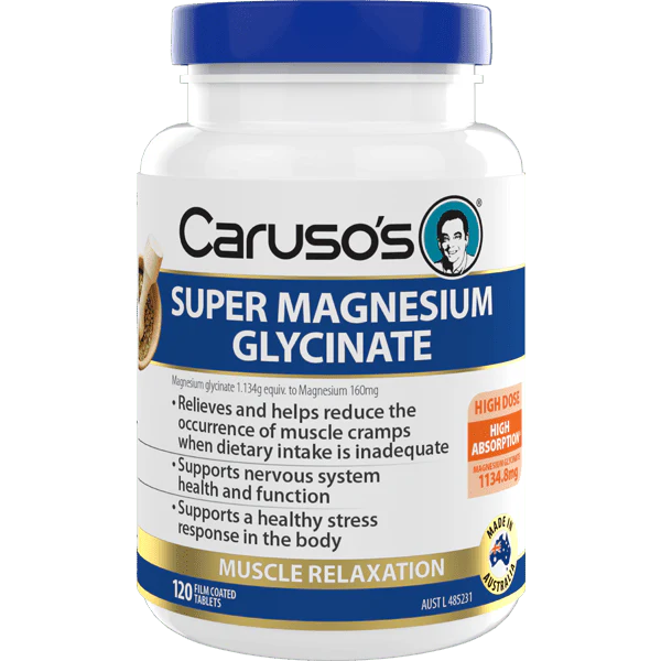 Caruso's Super Magnesium Glycinate 120 Tablets