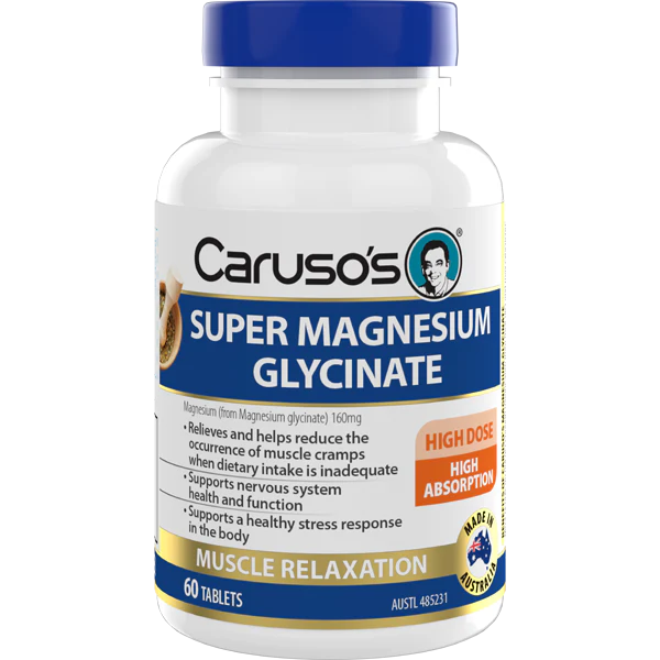 Caruso's Super Magnesium Glycinate 60 Tablets