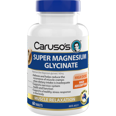 Caruso's Super Magnesium Glycinate 60 Tablets