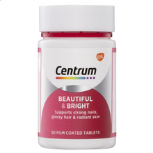 Load image into Gallery viewer, Centrum Beautiful &amp; Bright 50 Tablets (expiry 5/24)