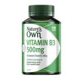 Nature's Own Vitamin B3 500mg - Vitamin B - 120 Tablets (Expiry 09/2024)